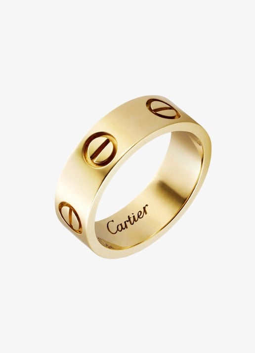 Cartier LOVE ring van 18 karaat geelgoud CRB40846 - detail geelgoud