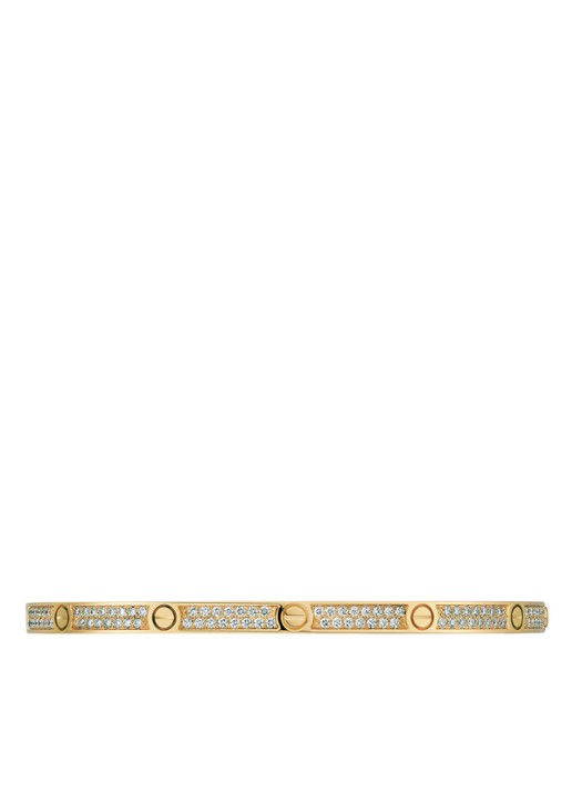 Cartier LOVE small armband van 18 karaat geelgoud met diamanten CRN6710600 - voorkant 2 geelgoud
