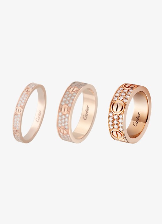 Cartier LOVE trouwring, klassiek model van 18 karaat roségoud met 0.70 ct diamant CRB4087600 - detail 4 roségoud