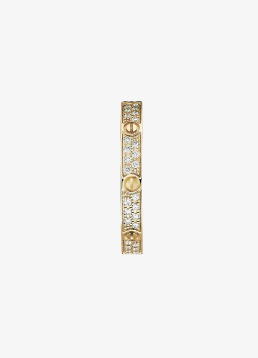 Cartier LOVE trouwring, mini model van 18 karaat geelgoud met 0.19 ct diamant CRB4218000 - detail 2 geelgoud