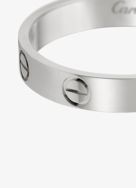 Cartier LOVE trouwring, small model van 18 karaat witgoud CRB40851 - detail 4 witgoud