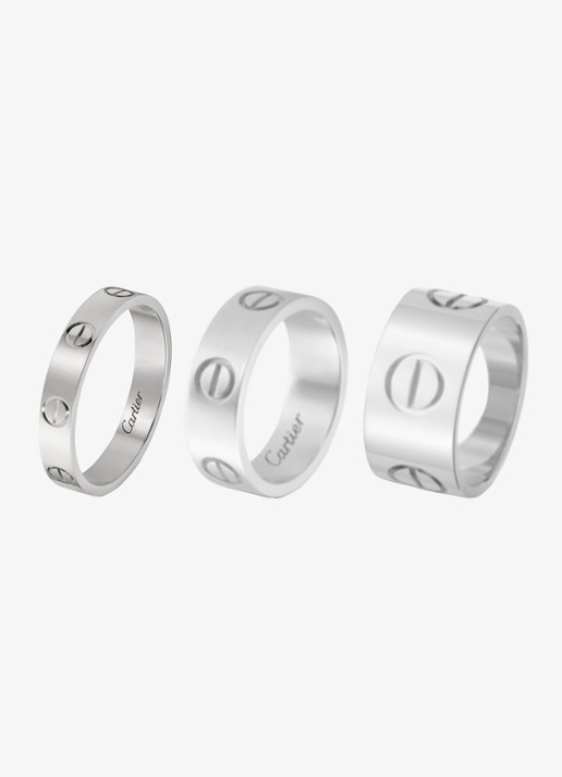 Cartier LOVE trouwring, small model van 18 karaat witgoud CRB40851 - detail 6 witgoud