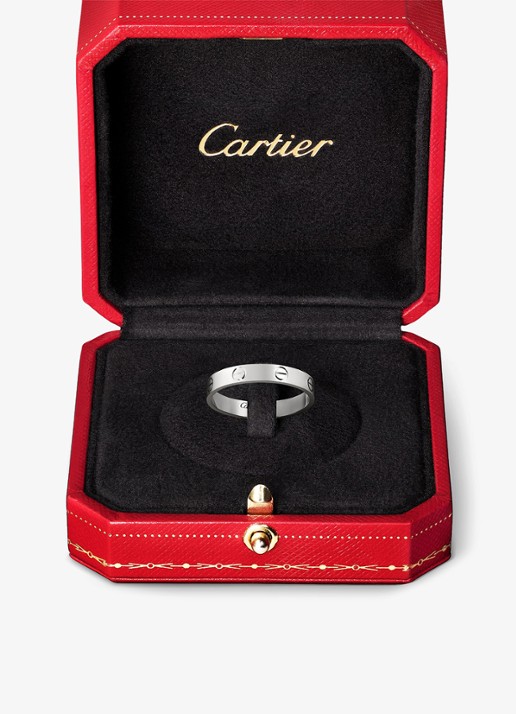 Cartier LOVE trouwring, small model van 18 karaat witgoud CRB40851 - detail 7 witgoud