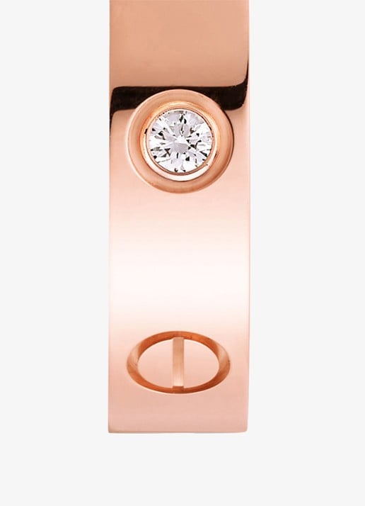 Cartier LOVE trouwring van 18 karaat roségoud met 0,02 ct diamant CRB40507 - detail 2 roségoud