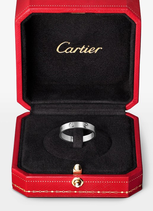 Cartier LOVE trouwring van platina CRB40853 - detail 5 witgoud