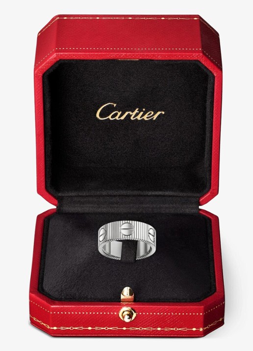Cartier LOVE Unlimited ring van 18 karaat witgoud CRB42477 - detail 5 witgoud