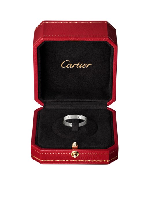 Cartier LOVE Wedding band ring van 18 karaat witgoud CRB4085100 - detail 2 witgoud