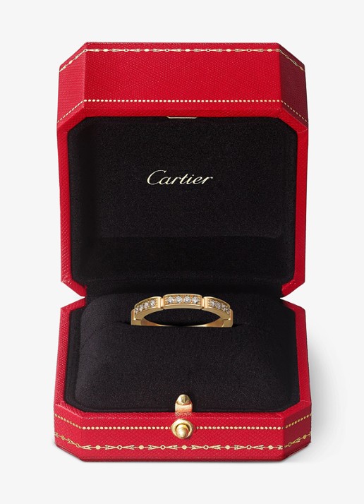 Cartier Maillon Panthère trouwring van 18 karaat geelgoud met 0.15 ct diamant CRB4221100 - detail 4 geelgoud