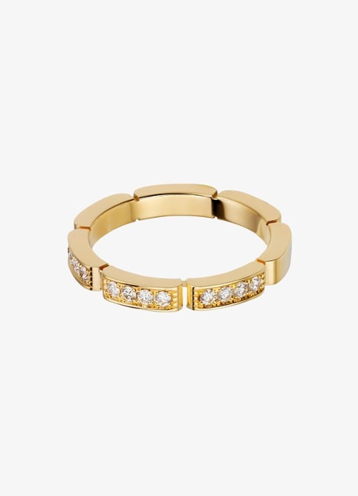 Cartier Maillon Panthère trouwring van 18 karaat geelgoud met 0.15 ct diamant CRB4221100