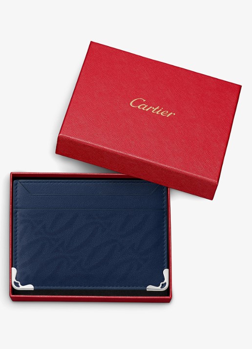 Cartier Must de Cartier pasjeshouder van kalfsleer CRL3002523 - detail 5 donkerblauw