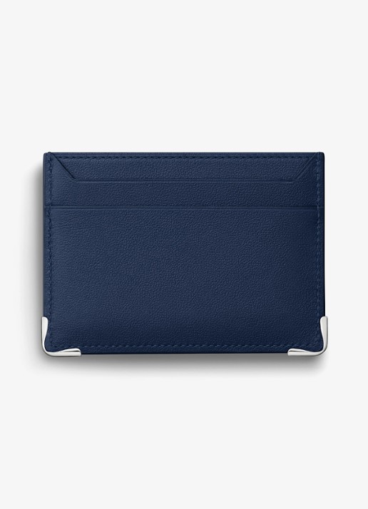 Cartier Must de Cartier pasjeshouder van kalfsleer CRL3002523 - voorkant 2 donkerblauw