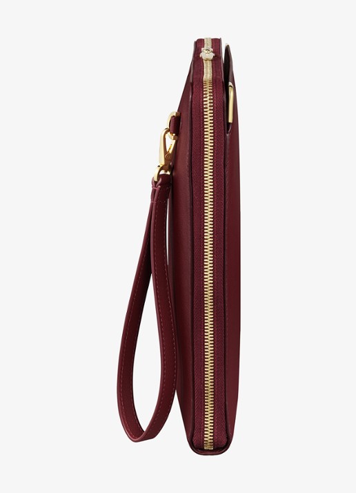 Cartier Must de Cartier portfolio van kalfsleer CRL1002265 - detail bordeauxrood
