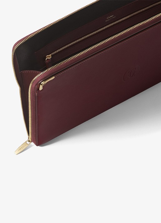 Cartier Must de Cartier portfolio van kalfsleer CRL1002265 - detail 4 bordeauxrood
