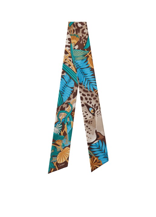 Cartier Panther in the Jungle hoofdband van zijde 105 x 6 cm CROS000119