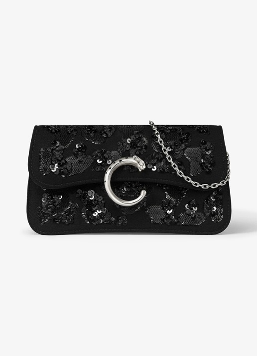 Cartier Panthère C de Cartier Mini crossbodytas met pailletten CRL1002521