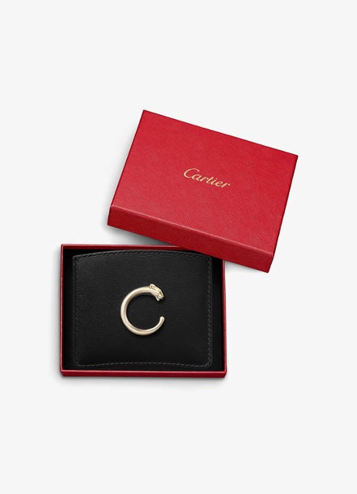 Cartier Panthère C de Cartier pasjeshouder van kalfsleer CRL3002036 - detail 3 zwart