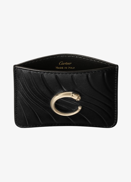 Cartier Panthère C de Cartier pasjeshouder van kalfsleer CRL3002250 - voorkant 2 zwart