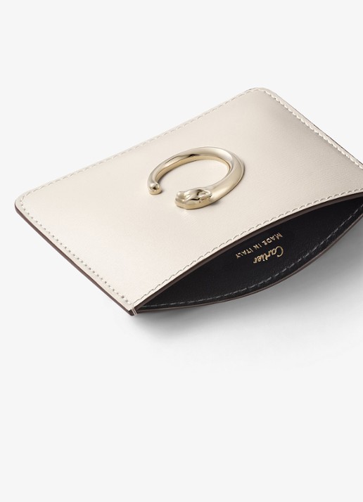 Cartier Panthère C de Cartier pasjeshouder van kalfsleer CRL3002510 - detail wit
