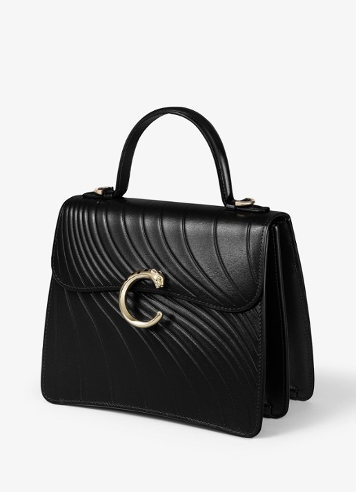 Cartier Panthère C de Cartier Small handtas van kalfsleer CRL1002554 - detail 3 zwart