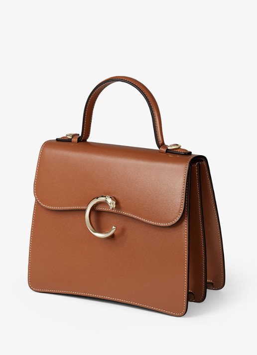 Cartier Panthère C de Cartier Small handtas van kalfsleer CRL1002576 - detail 5 bruin