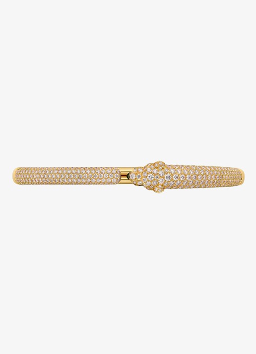 Cartier Panthère de Cartier armband, klein model van 18 karaat geelgoud met onyx, smaragd en 2.34 ct diamant CRN6718117 - achterkant 6 geelgoud