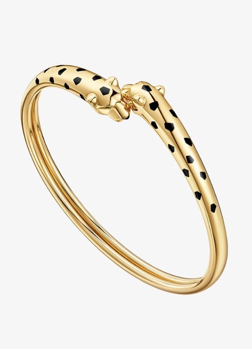 Cartier Panthère de Cartier armband van 18 karaat geelgoud met onyx en tsavoriet granaat CRN6730715 - voorkant 6 geelgoud