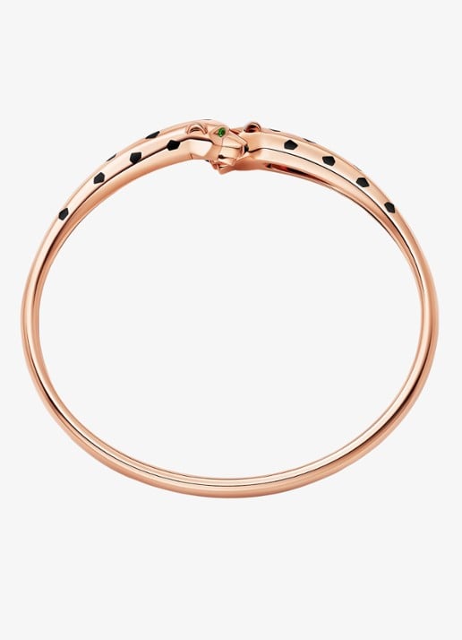 Cartier Panthère de Cartier armband van 18 karaat roségoud met onyx en tsavoriet granaat CRN6730817 - achterkant 3 roségoud