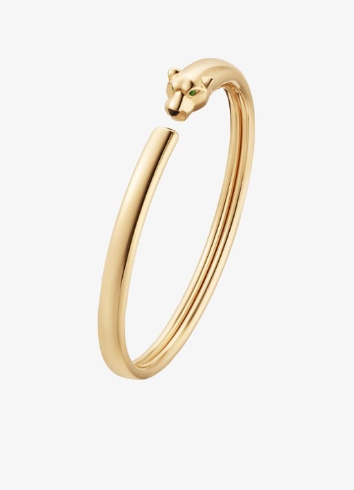 Cartier Panthère de Cartier bangle, klein model van 18 karaat geelgoud met onyx CRB6078317 - voorkant witgoud