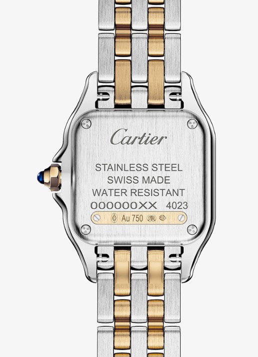 Cartier Panthère de Cartier horloge, klein model van 18 karaat geelgoud en staal CRW2PN0018 - detail 4 zilver
