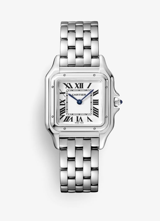 Cartier Panthère de Cartier horloge, medium model CRWSPN0015 - voorkant 7 zilver