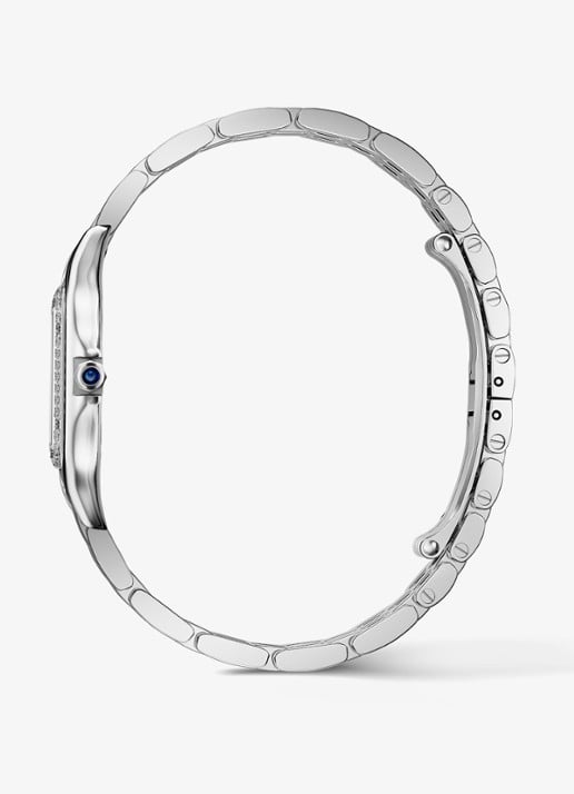 Cartier Panthère de Cartier horloge, medium model met diamanten CRW4PN0018 - achterkant 5 zilver
