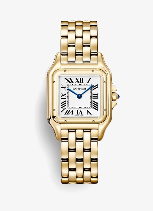 Cartier Panthère de Cartier horloge, medium model van 18 karaat geelgoud CRWGPN0058 - voorkant 2 goud