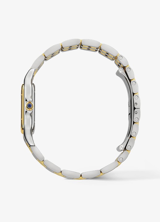 Cartier Panthère de Cartier horloge, medium model van 18 karaat geelgoud en staal CRW2PN0019 - achterkant 8 zilver