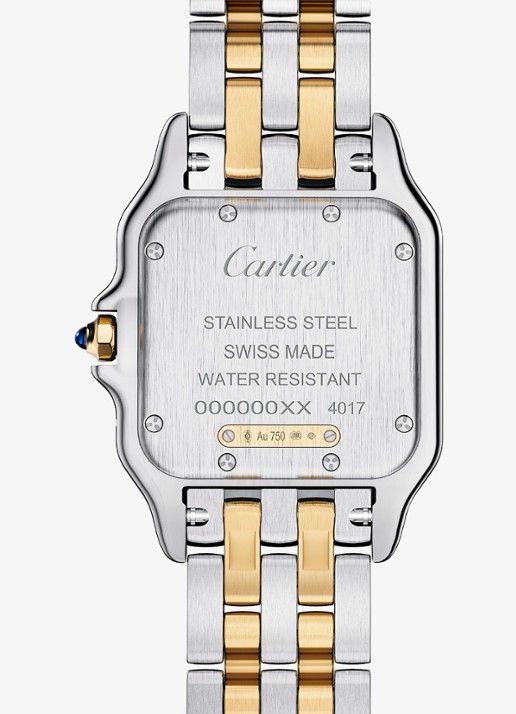 Cartier Panthère de Cartier horloge, medium model van 18 karaat geelgoud en staal CRW2PN0019 - detail 4 zilver