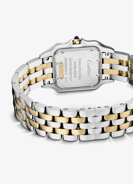Cartier Panthère de Cartier horloge, medium model van 18 karaat geelgoud en staal CRW2PN0019 - detail 5 zilver