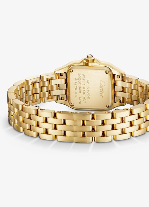 Cartier Panthère de Cartier horloge van 18 karaat geelgoud met diamanten CRWJPN0059 - achterkant 7 geelgoud
