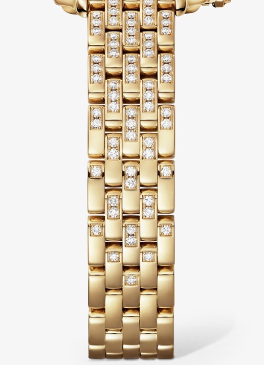 Cartier Panthère de Cartier horloge van 18 karaat geelgoud met diamanten CRWJPN0059 - detail geelgoud