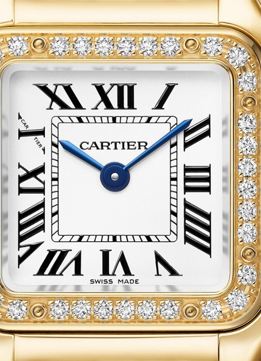 Cartier Panthère de Cartier horloge van 18 karaat geelgoud met diamanten CRWJPN0059 - detail 4 geelgoud