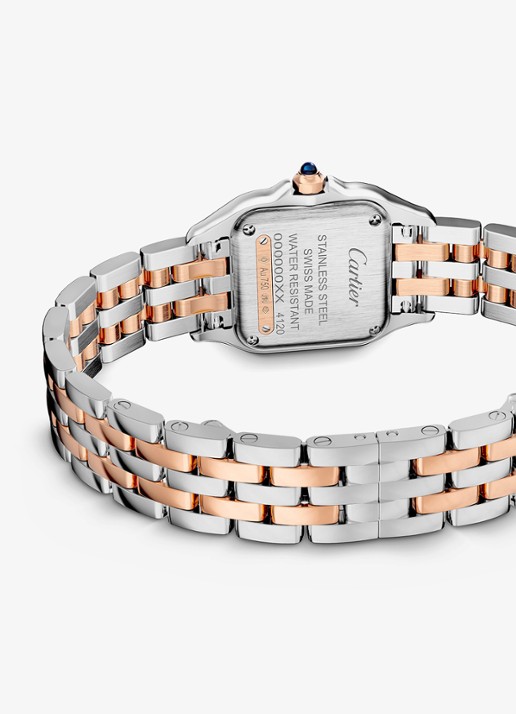 Cartier Panthère de Cartier horloge van 18 karaat roségoud en staal met diamant CRW3PN0014 - detail 5 roségoud