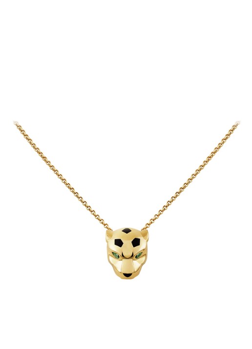 Cartier Panthère de Cartier ketting van 18 karaat geelgoud met onyx en tsavoriet CRB72247 - detail 2 geelgoud