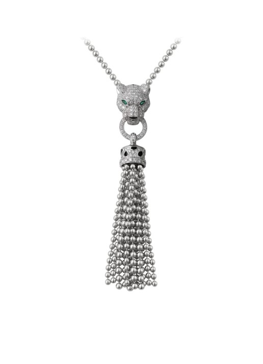 Cartier Panthère de Cartier ketting van 18 karaat witgoud met diamanten CRN7424122 - voorkant 2 witgoud