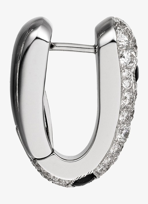 Cartier Panthère de Cartier oorringen van 18 karaat witgoud met onyx en 1.36 ct diamant CRN8515155 - detail witgoud