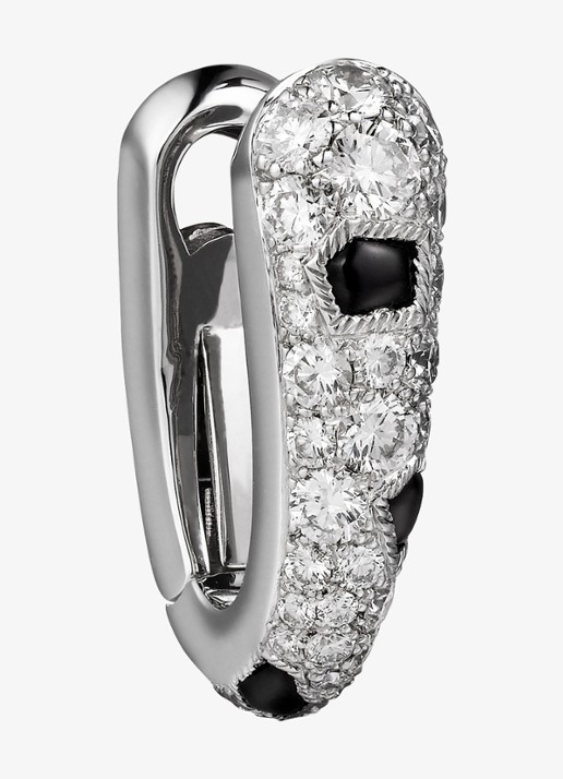 Cartier Panthère de Cartier oorringen van 18 karaat witgoud met onyx en 1.36 ct diamant CRN8515155 - detail 2 witgoud