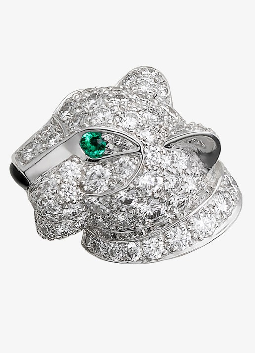 Cartier Panthère de Cartier oorstekers van 18 karaat witgoud met 1.54 ct diamant CRN8050700 - detail 3 witgoud