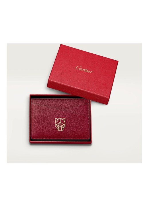 Cartier Panthère de Cartier pasjeshouder van kalfsleer CRL3002074 - detail 4 bordeauxrood