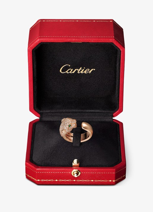 Cartier Panthère de Cartier ring, middel model van 18 karaat roségoud met 1.15 ct diamant CRN4742200 - detail 6 roségoud