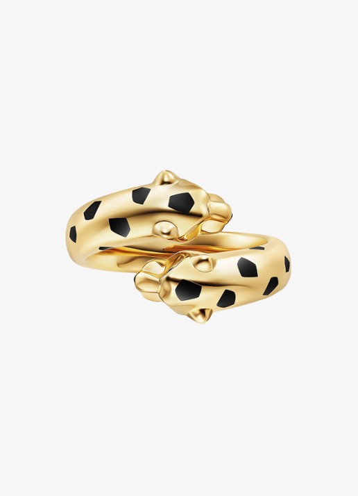 Cartier Panthère de Cartier ring van 18 karaat geelgoud met onyx en tsavoriet granaat CRB42401 - detail 6 geelgoud