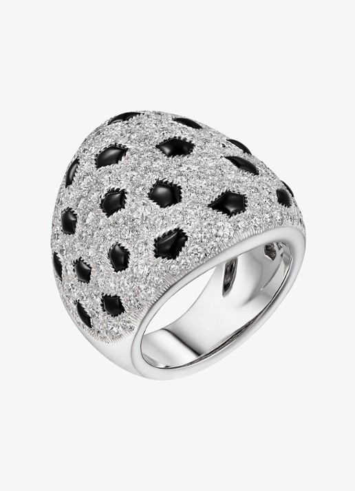 Cartier Panthère de Cartier ring van 18 karaat witgoud met 2.30 ct diamant CRN4788200 - voorkant witgoud