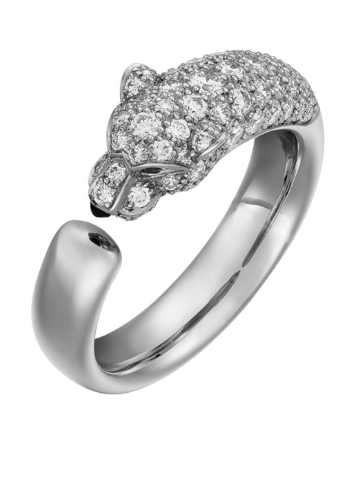 Cartier Panthère de Cartier ring van 18 karaat witgoud met diamanten CRN4765900