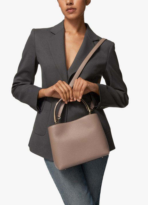 Cartier Panthère Double de Cartier Medium handtas van kalfsleer CRL1002660 - voorkant 7 taupe